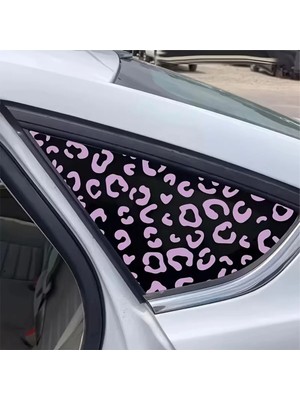 Özgül Reklam 2 Adet Leopar Desenli Sticker Araba Sticker Araç Sticker / Motor Sticker / Laptop Sticker