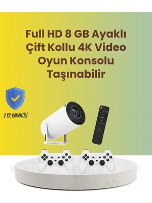 Esplendor Tçift Kollu Tasarımlı Kablosuz Projeksiyon – 4k, 10.000 Oyun ve Smart App Desteği