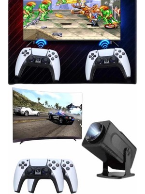 Esplendor Retro Video Oyunu Konsolu Android Tv El Oyun Konsolu Wıfı Taşınabilir Projeksiyon Cihazı