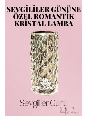 Esplendor Sevgililer Gününe Özel Romantik Kristal Gece Lambası Sevgiliye Hediye