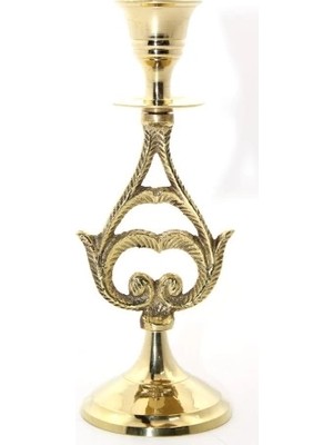 Esplendor Tekli Pirinç Şamdan Model 6