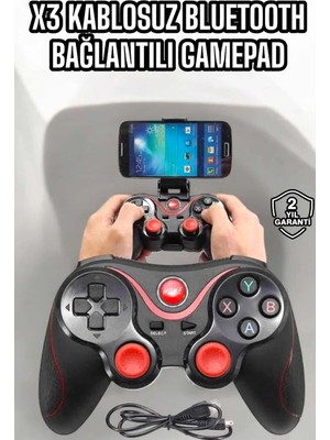 Esplendor Game Stick Android Uyumlu Gamepad X3 Standlı Oyun Kolu Bluetooth Bağlantılı