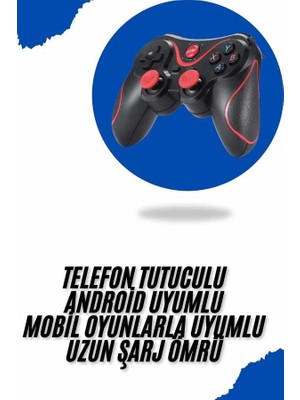 Esplendor Bluetooth Joystik Gamepad Telefon Tutucu Oyun Kolu Android Uyumlu Uzun Şarj Süresi