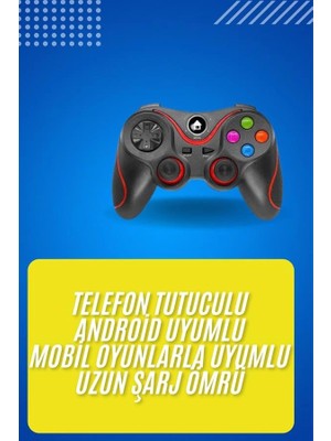 Esplendor Kablosuz Oyun Kolu Bluetooth Joystick Gamepad Android Uyumlu
