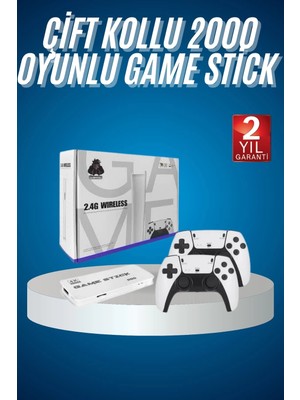 Esplendor 2.4 Ghz Oyun Konsolu Çift Konsol 4K Ultra Hd Game Stick