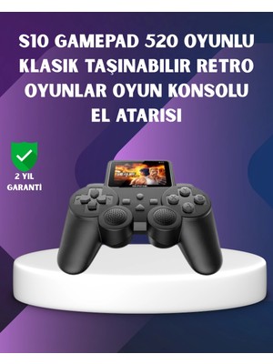 Esplendor 500 Dahili Oyunlu Taşınabilir Retro El Konsolu-2.4 Inç Renkli Ekranlı