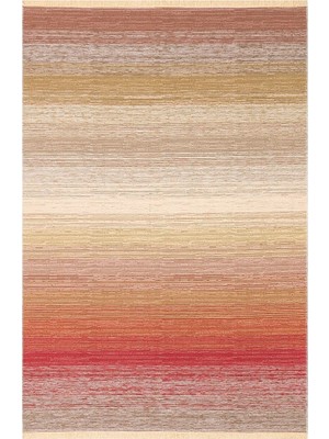 Eko Halı Kutnu Kılım Ktn 02 Natural Terra Modern Ombre Renk Geçişli Yıkanabilir Çift Taraflı Kilim