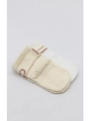 Markaon Penye Kaymaz Soket Çorap 2li 10144 Bej Ekru