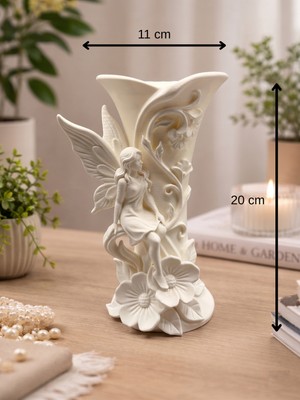 Layer One Melek Figürlü Dekoratif Vazo/biblo - 20 cm