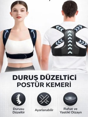 Dik Duruş Düzeltici Ayarlanabilir Unisex Korse Sırt Desteği Duruş Desteği Kambur Düzeltme Kemeri Vücut Üst ve Alt Sırtağrısı Giderici Yelek