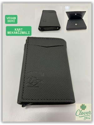 Clover Store Erkek Cüzdan Kart Mekanizmalı Şık ve Spor Cüzdan