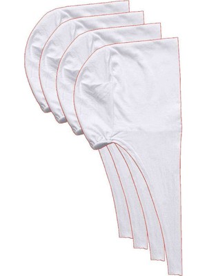 Toyigoo 4 Adet Tesettür Bone Bağcıklı Likralı Beyaz TYG-84037RS