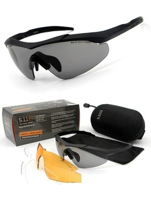5.11 Tactical Koruyucu 3 Lensli Gözlük 5.11 / Taktikal Gözlük / Bisiklet Gözlüğü / Taktik Airsoft Gözlüğü