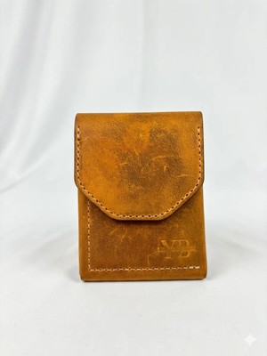 Yılmaz Balkanas Hakiki Deri El Yapımı Nakit ve Kartlık Mıknatıslı Erkek Cüzdan