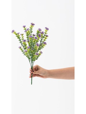 Güleç Yapay Çiçek Yapay Renkli Yeşillik Demeti 40 cm 5 Dal