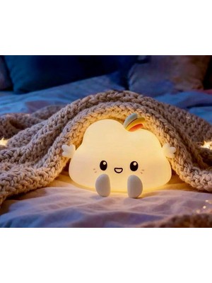 TKÇ Bulut Şekilli Renk Değiştirebilen Dokunmatik Gece Lambası MZ-N33