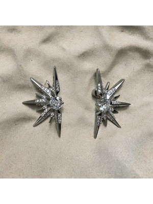 PremiumPort Shiny Stainless Steel Hoop Earrings, Stylish Multi-Piece Jewelry