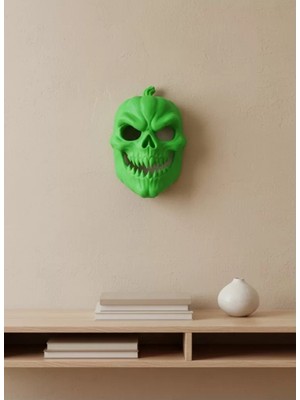 Midas Toptan Home Yeşil Dekoratif Korku Maskesi Duvar Süsü