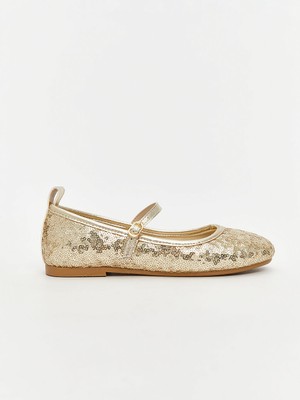 LC Waikiki Sarı Taş Detaylı Kız Çocuk Babet