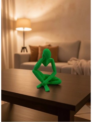 Midas Toptan Home Dekoratif Yeşil Insan Figürü Modern Masa ve Raf Süsü