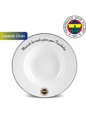 PremiumPort Şık 27 cm Fenerbahçe Lisanslı Makarna Tabağı, Şıklık ve Spor Temasıyla Öne Çıkar