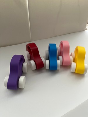 3D Tasarım Dekoratif Mini Araba Hediyelik (5 Farklı Renk)