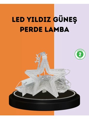 Midas Toptan Home 3x3 Metre Yıldız Peri LED Perde Işık Romantik Dekorasyon