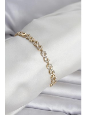 Flamex Xuping Zirkon Taşlı Sonsuzluk Model Kadın Bileklik