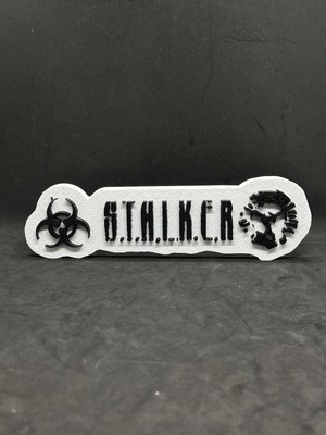 Goka 3D Craft S.t.a.l.k.e.r. Oyun Temalı Duvar Dekoru - Stalker Oyuncu Odası Tablosu - 22 x 6,4 x 1,5 cm