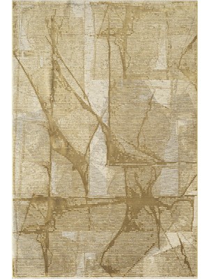 Karmen Halı Viskona VK002S Sarı Halı Viskon Doğal Iplik Bambu Halı Tozu Az Salon Halısı Yatak Odası