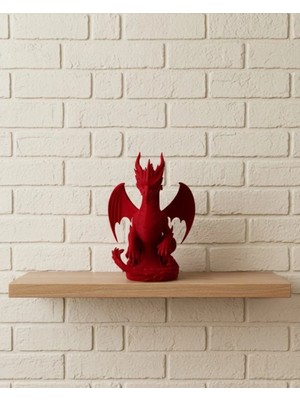 Midas Toptan Home Kırmızı Ejderha Biblo 12 cm Dekoratif Fantastik Obje Hediyelik Süs Eşyası