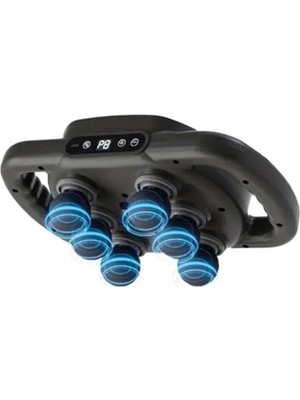 Eco Port 9 Kademeli Şarjlı Titreșimli Masaj Tabancası 6 Başlıklı / 25W 1800 Mah