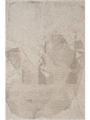 Karmen Halı Viskona VK002B Bej Halı Viskon Doğal Iplik Bambu Halı Tozu Az Salon Halısı Yatak Odası