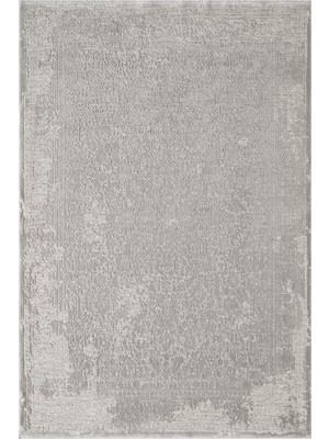 Karmen Halı Viskona VK001G Gri Halı Viskon Doğal Iplik Bambu Halı Tozu Az Salon Halısı Yatak Odası