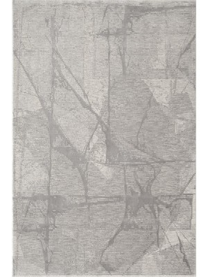 Karmen Halı Viskona VK003G Gri Halı Viskon Doğal Iplik Bambu Halı Tozu Az Salon Halısı Yatak Odası