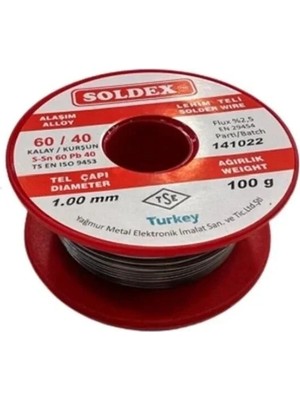 Eco Port 60/40 Lehim Teli 100 gr 1,00 mm (Sn:60 / Pb:40)
