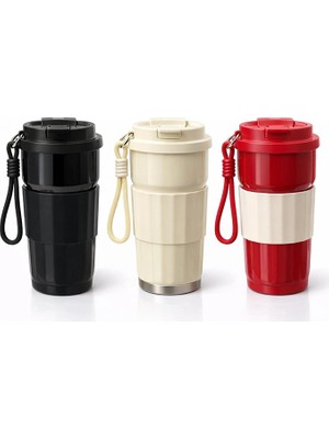 Eco Port Paslanmaz Çelik Silokonlu Termos Bardak ALK4625