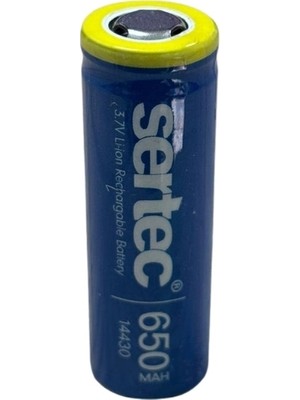 Eco Port Sertec 3.7V Li-Ion 14430 - 650 Mah 1c Şarjlı Pil