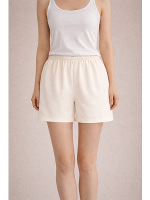 %100 Pamuk Vual Şort Astarı Terletmez Beli Lastikli Içlik Jupon Kısa Şort Astarı Kadın