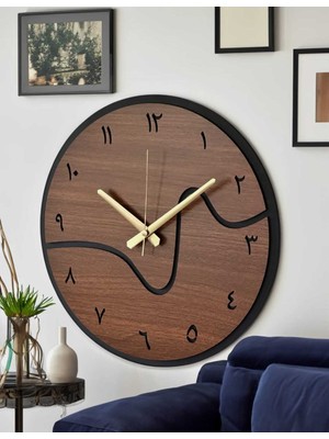 Şık Mdf Duvar Saati, Salon, Oda ve Iş Yeri Dekoru Için Tasarım