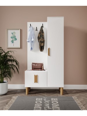 Afilli Tokyo Bohem Kapaklı Portmanto Tamamı Mdf