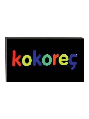 Ulu Pazarlama Işıklı Tak Çalıştır Hazır Tabela Kokoreç