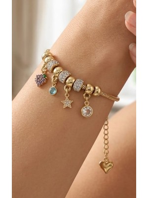 Stainless Steel Çelik Charm Bileklik