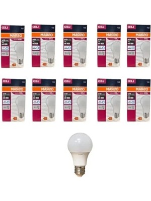 Ulu Pazarlama 8.5 Watt LED Ampul - 6500K Beyaz Işık, 10 Adet