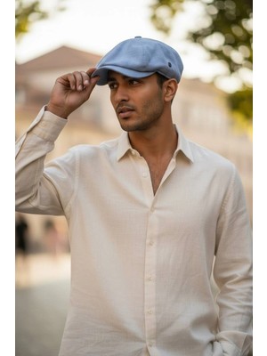 Karnas Şapka Karnas Keten Standart Beden Kasket Şapka – Signature Koleksiyon