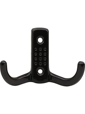 Ulu Pazarlama Duvar Montajlı Metal Elbise Askılığı (Siyah)
