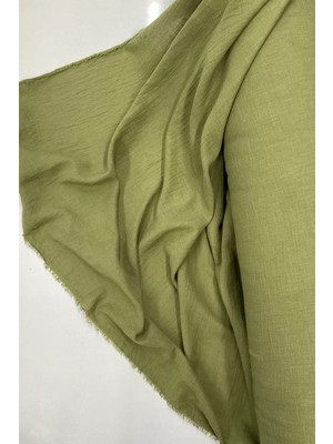 Just Cheap Store Keten Kumaş - Organik Kumaş - Perde Kumaşı - Ince Keten - Kıyafet Için Kumaş Örtü Haki Yeşil 82
