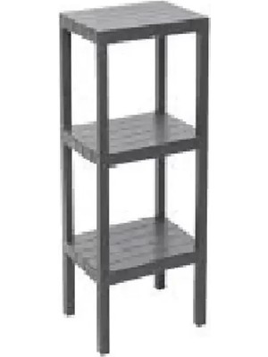 Royaleks Group Modüler 3 Katlı Raf Siyah ROYALEKS-81302