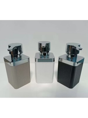 Royaleks Group Maxel Mimoza Krom Çizgili Sıvı Sabunluk 1 Adet ROYALEKS-Y-874