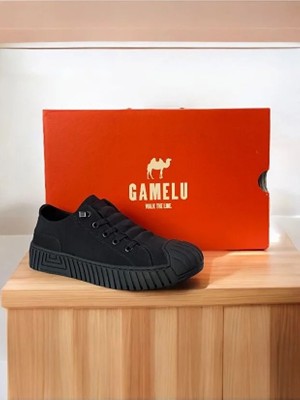 Gamelu Vigor Unisex Lastikli Memory Foam Özel Burun Korumalı Süet Topuk Destekli  Keten Sneaker